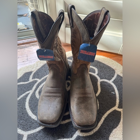 Durango Dark Brown Leather Boots - Picture 3 of 7